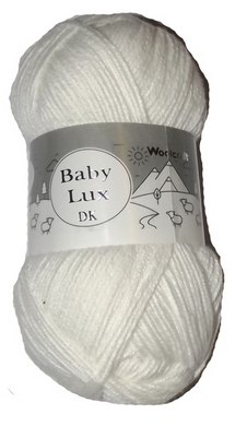 *Woolcraft Baby Lux Dk   White 70120