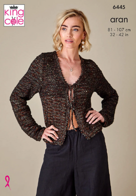 Pattern 6445  Aran  King Cole