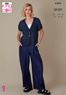 Pattern 6449  Aran  King Cole