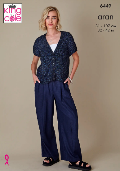Pattern 6449  Aran  King Cole