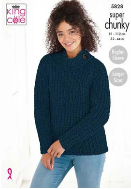 Pattern 5828 super chunky King Cole