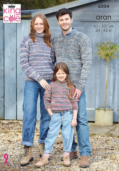 Pattern 6304  Aran  King Cole