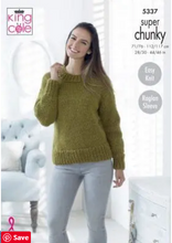 Load image into Gallery viewer, Pattern 5337   super chunky   King Cole