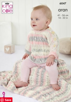 *Pattern 6047 Aran  King Cole