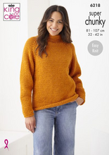 Load image into Gallery viewer, Pattern   6218   Super Chunky King Cole