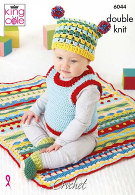 Pattern   6044  Crochet  King Cole