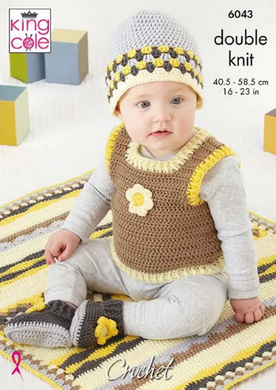 Pattern   6043  Crochet  King Cole