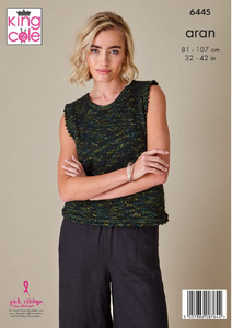 Pattern 6445  Aran  King Cole