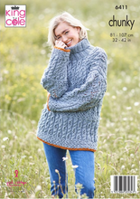 Load image into Gallery viewer, Pattern    6411   Chunky  King Cole