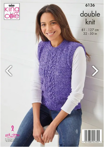 Pattern 6136  DK   King Cole