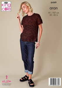 Pattern 6449  Aran  King Cole