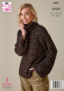 Pattern 6447  Aran  King Cole