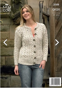 Pattern 3508  Aran  King Cole