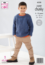 Load image into Gallery viewer, Pattern 6358 super chunky King cole