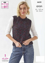 Load image into Gallery viewer, King Cole   Aran Pattern  6630