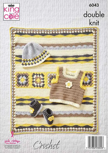 Pattern   6043  Crochet  King Cole