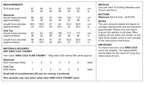 Pattern 6382  Chunky  King Cole