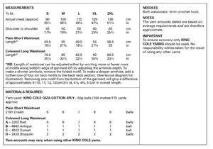 Pattern   6331  Crochet  King Cole