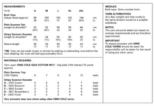 Pattern   6330 Crochet  King Cole
