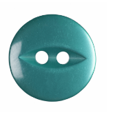 Fish Eye Button: 14mm:  Teal G033922\25.