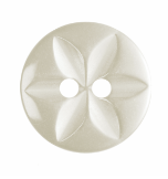 Star Button: 14mm: Cream G203222\2.