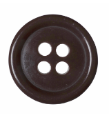 Jacket Button: 4-Hole: 15mm: Brown Code: G264624\30.