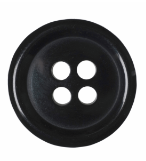 Jacket Button: 4-Hole: 15mm: Black Code: G264624\34.