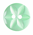 Star Button: 14mm: Green G203222\37.