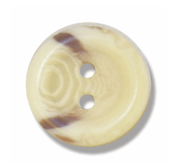 Aran 2-Hole Button: 15mm: Natural Code: G233024 .