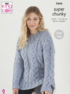 *Pattern  5666  Super Chunky  King Cole