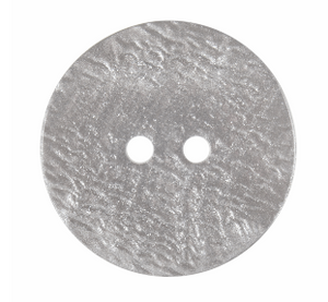 Metallic Shimmer Button: 2 Hole: 22mm: Light Silver Code: G455822\80 .
