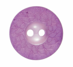 Flower Button: Debossed: 18mm: Lilac Code: G439728\11.