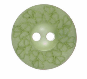 Flower Button: Debossed: 18mm: Light Green Code: G439728\21.