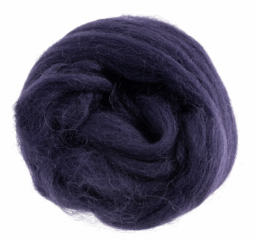 Natural Wool Roving: 10g: Plum Code: FW10.316