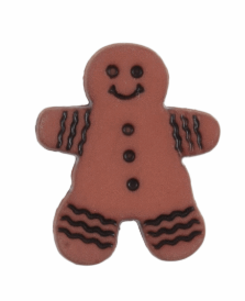Button: Gingerbread Man: Shanked: 18mm Code: G451318\29.
