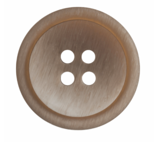 Ombre Rimmed Button: 4 Hole: 20mm: Brown Code: G454820\29.