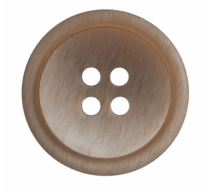 Ombre Rimmed Button: 4 Hole: 20mm: Brown Code: G454820\29.