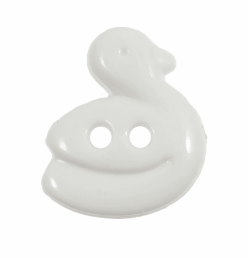 Duck Button:  18mm: White Code: G458318\1.