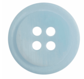 Ombre Rimmed Button: 4 Hole: 15mm: Light Blue Code: G454815\15.