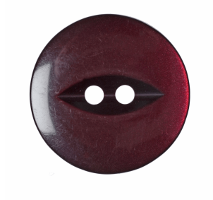 Polyester Fish Eye Button: 19mm: Burgundy Code: G033930\12.