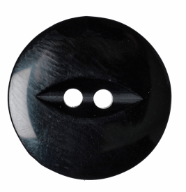 Polyester Fish Eye Button: 19mm: Black Code: G033930\34.
