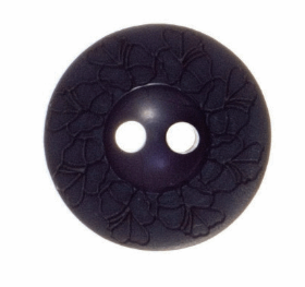Flower Button: Debossed: 15mm: Dark Blue Code: G439724\17.