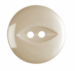 Polyester Fish Eye Button: 19mm: Cream Code: G033930\42.