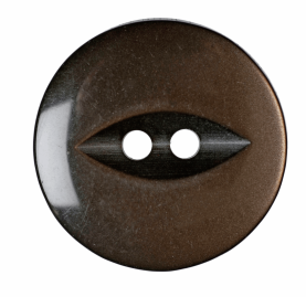 Polyester Fish Eye Button: 19mm: Brown Code: G033930\30.
