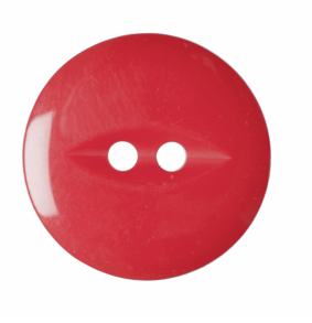 Polyester Fish Eye Button: 19mm: Solid Red Code: G033930\108.