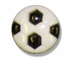 Football Button: 2-Colour: 13mm: Black Code: G389121\34.