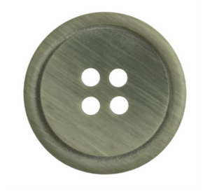 Ombre Rimmed Button: 4 Hole: 20mm: Khaki Code: G454820\22.