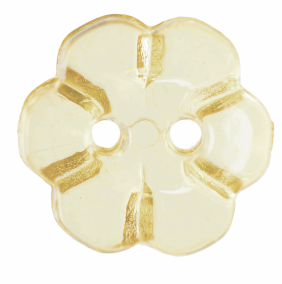 Six Petal Flower Clear Button:  11mm: Light Yellow Code: G455211\3.