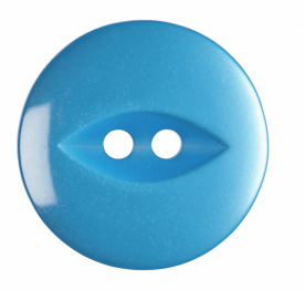 Polyester Fish Eye Button: 19mm: Bright Blue Code: G033930\16.