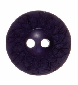 Flower Button: Debossed: 18mm: Blue/Black Code: G439728\19.